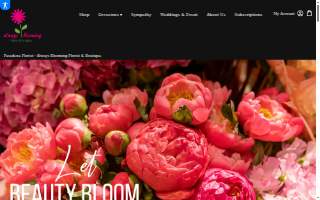 Always Blooming Florist & Boutique website