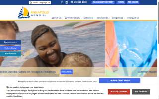 Annapolis Pediatrics Pasadena website
