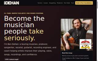 Baltimore Music Lessons & Production website