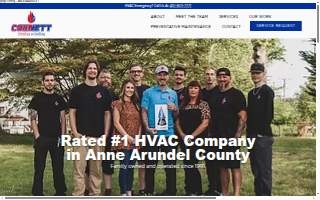 Cornett Heating & Cooling website
