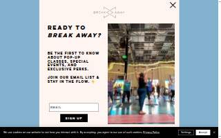 BreakAway Yoga website