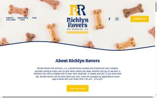 Richlyn Rovers Pet Services website
