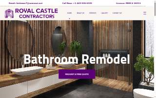 Royal Castle Contractors website