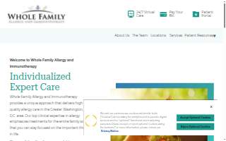 Whole Family Allergy & Immunotherapy LLC of Perry Hall website