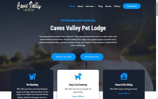 Caves Valley Pet Lodge website