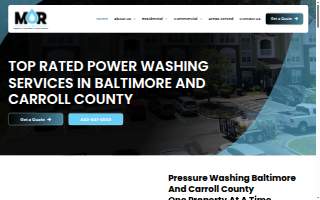 Mor Pressure Washing of Pikesville website