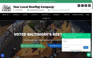 Park Heights Roofing of Pikesville website
