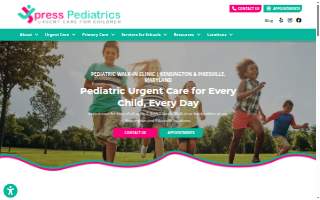 Xpress Pediatrics, Urgent Care for Children and Families of Pikesville website