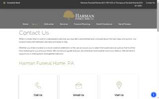 Harman Funeral Home, P.A. website