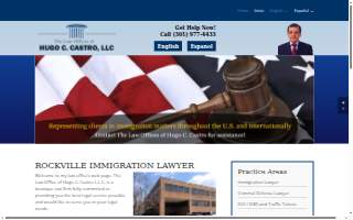 Hugo Castro Law Offices of Potomac website