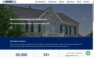 Hutton Patt Title & Escrow of Potomac website