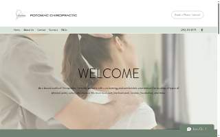 Potomac Chiropractic website