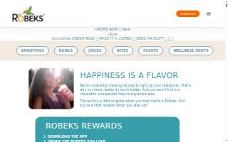 Robeks Fresh Juices & Smoothies of Potomac website