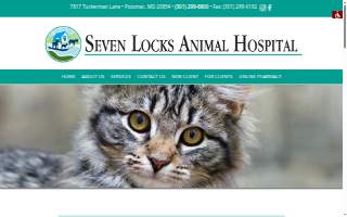 Seven Locks Animal Hospital of Potomac website
