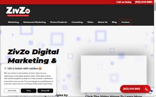 ZivZo Marketing Advertising & Video Production of Potomac website