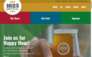 1623 Brewing Company website