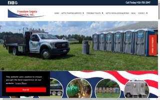 Freedom Septic Service, Inc. website