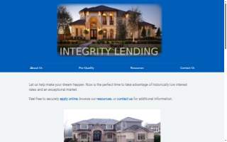 Integrity Lending Corporation website