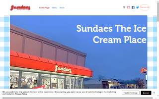 Sundaes Ice Cream Shoppe website
