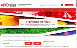 AlphaGraphics of Reisterstown website