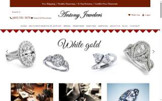 Antony Jewelers of Reisterstown website