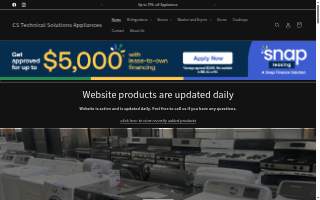 CS Technical Solutions Appliances website