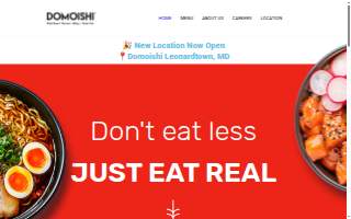 Domoishi-poke-ramen-wing-tea website