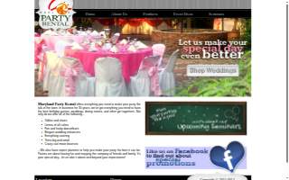 Maryland Party Rental of Reisterstown website