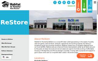 Habitat for Humanity ReStore website