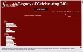 Snowden Funeral Home website
