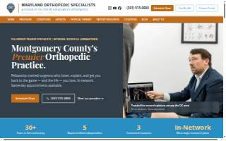 The Centers for Advanced Orthopaedics- The Orthopaedic Center website