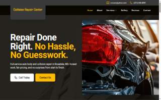 Collision Repair Center website