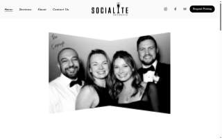 Socialite Photo Booth Co. website