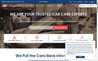 AAMCO Transmissions & Total Car Care website