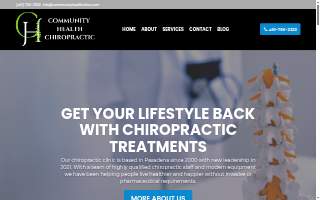 Community Health Chiropractic website