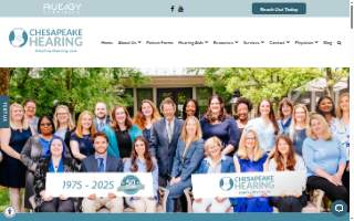 Chesapeake Hearing Centers website