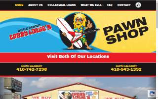 Crazy Louie's Pawn Shop website