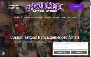 Crucial Tattoo Studio website