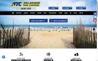 Delaware Tire Centers website