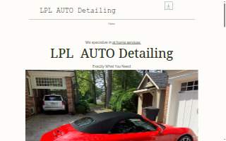 LPL Auto Detailing website