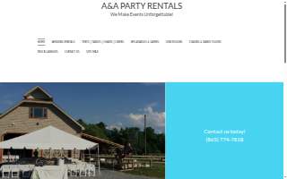 AAA Party Rentals of Severn website