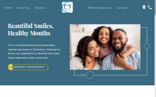 Angelou Dental of Odenton website