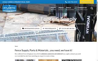 Atlantic Fence and Supply website