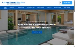 Clear Choice Pool Service website