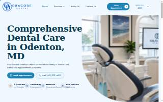 OraCore Dental of Severn website