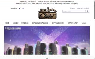 Vape Chalet website