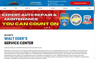 Walt Eger's Service Center website