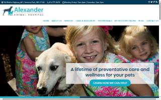 Alexander Animal Hospital website