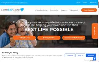 ComForCare Home Care (Newton, MA) website
