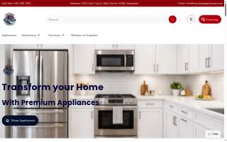 Maryland Appliances & Mattresses of Severna Park website